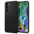 Противоударен Силиконов Калъф за Samsung S23, Spigen Liquid Air Case, Черен