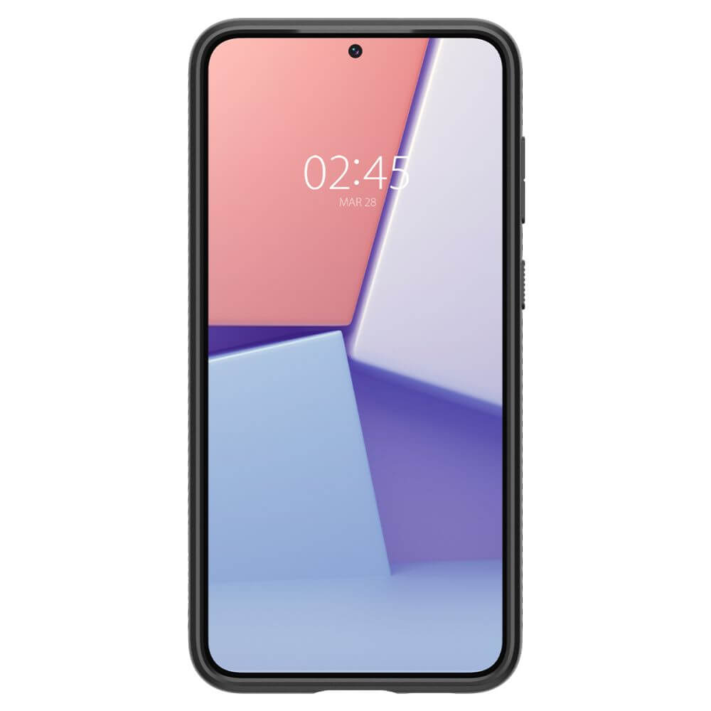 Противоударен Силиконов Калъф за Samsung S23, Spigen Liquid Air Case, Черен (3)