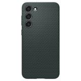 Противоударен Силиконов Калъф за Samsung S23, Spigen Liquid Air Case, Зелен (2)
