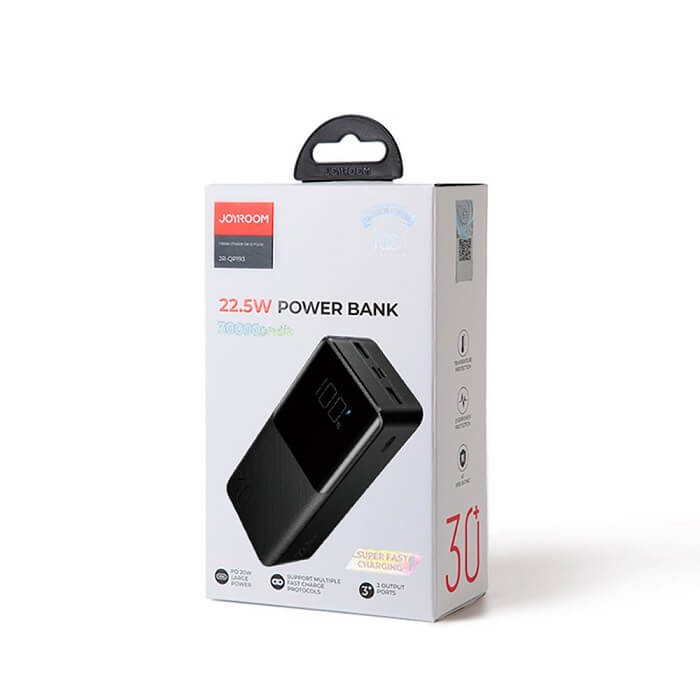 Външна Батерия, Joyroom 22.5W PD/QC3.0 30000 mAh, Черен (6)