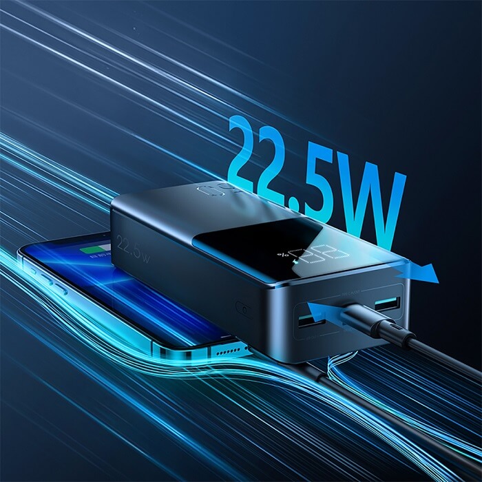 Външна Батерия, Joyroom 22.5W PD/QC3.0 30000 mAh, Черен (2)