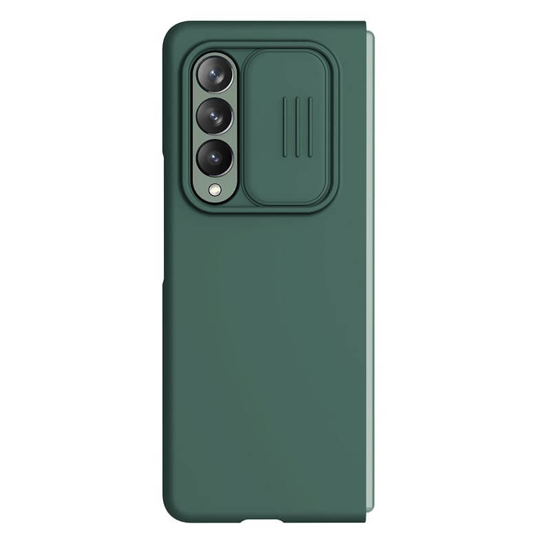Калъф с Плъзгач за Камера за Samsung Z Fold 3, Nillkin CamShield Silky Case, Зелен