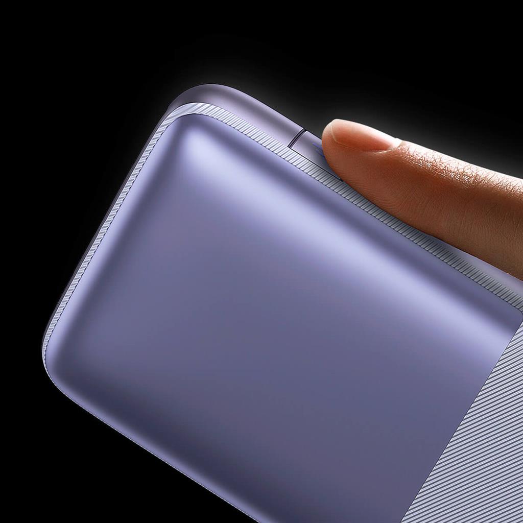 Външна Батерия с Бързо Зареждане, Baseus Bipow Pro 20W PD 10000 mAh, Лилав (7)