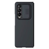 Калъф с Плъзгач за Камера за Samsung Z Fold 3, Nillkin CamShield Silky Case, Черен