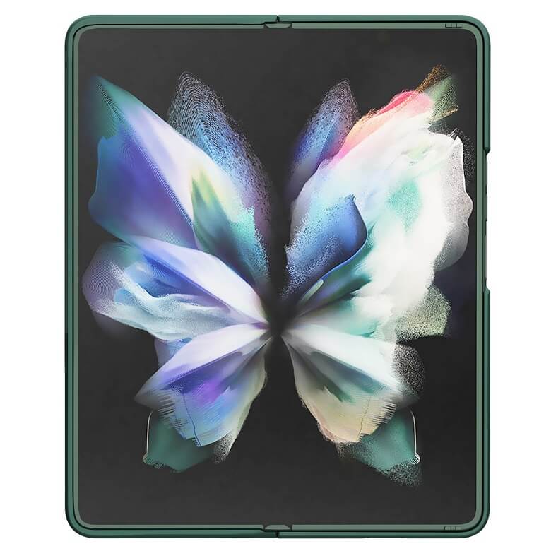 Калъф с Плъзгач за Камера за Samsung Z Fold 3, Nillkin CamShield Silky Case, Зелен (3)