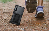 Оригинален Калъф с Поставка и Джоб за Samsung S23 Plus, Rugged Gadget Case EF-RS916CBEGWW, Черен (8)