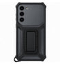 Оригинален Калъф с Поставка и Джоб за Samsung S23 Plus, Rugged Gadget Case EF-RS916CBEGWW, Черен