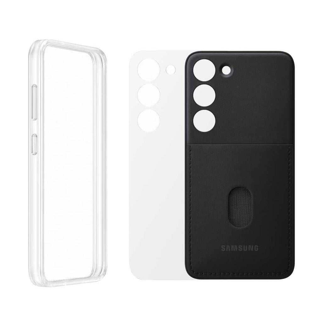Оригинален Функционален Калъф за Samsung S23 Ultra, Frame Case EF-MS918CBEGWW, Черен (3)