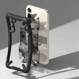 Противоударен Хибриден Калъф за Samsung S23, Ringke Fusion X Camouflage Case, Черен (4)