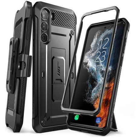 Противоударен Калъф за Samsung S23 Plus, Supcase Unicorn Beetle Pro, Черен