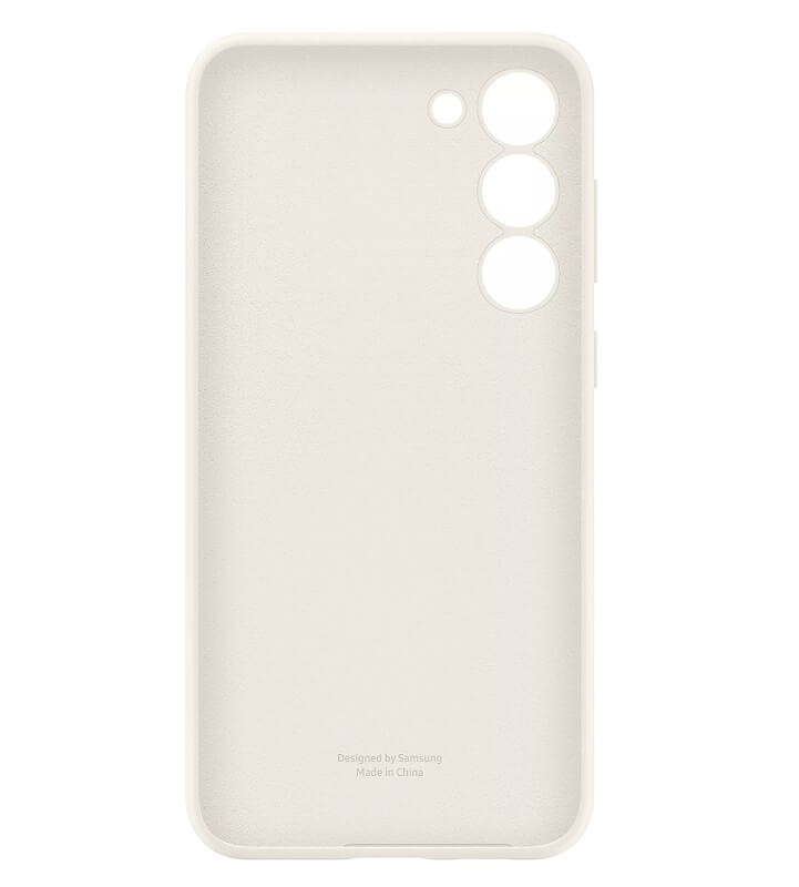 Оригинален Силиконов Калъф за Samsung S23, Silicone Cover Case EF-PS911TUEGWW, Бежов (2)