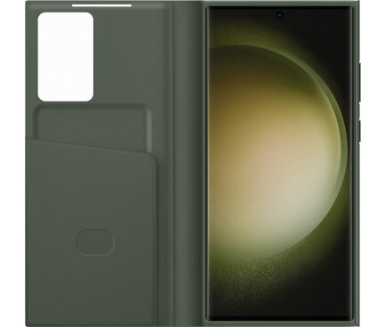 Оригинален Активен Калъф за Samsung S23 Ultra S-View Wallet Book Case EF-ZS918CGEGWW, Зелен (4)