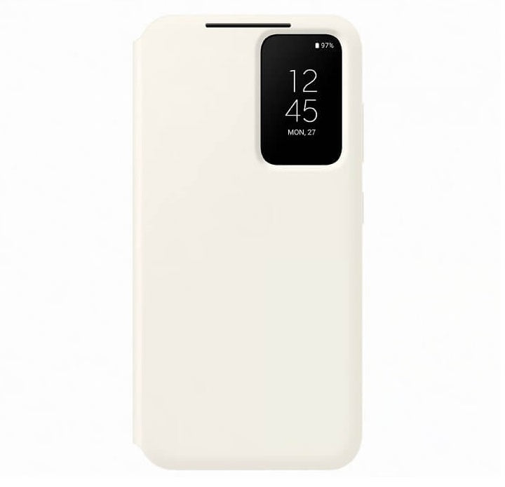 Оригинален Активен Калъф за Samsung S23 S-View Wallet Book Case EF-ZS911CUEGWW, Бежов
