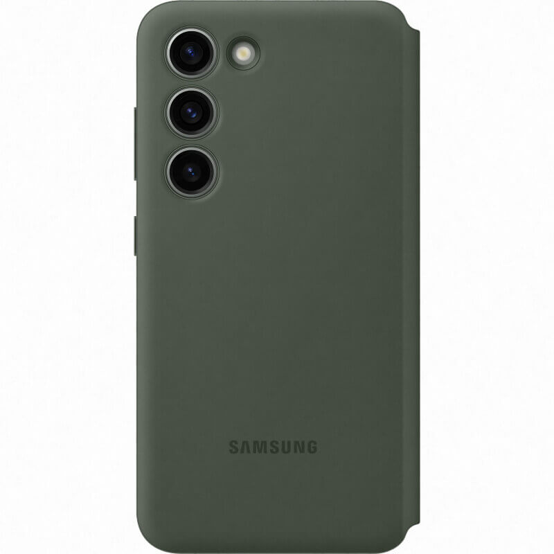 Оригинален Активен Калъф за Samsung S23 S-View Wallet Book Case EF-ZS911CGEGWW, Зелен (4)
