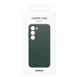 Оригинален Кожен Калъф за Samsung S23, Leather Cover Case EF-VS911LGEGWW, Зелен (5)