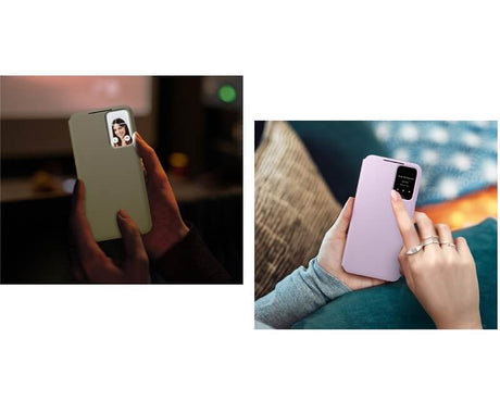 Оригинален Активен Калъф за Samsung S23 S-View Wallet Book Case EF-ZS911CBEGWW, Черен (8)