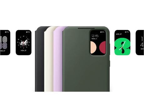 Оригинален Активен Калъф за Samsung S23 S-View Wallet Book Case EF-ZS911CBEGWW, Черен (7)