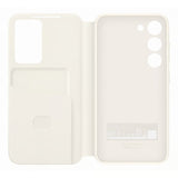 Оригинален Активен Калъф за Samsung S23 S-View Wallet Book Case EF-ZS911CUEGWW, Бежов (5)