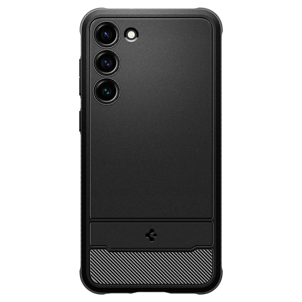 Противоударен Силиконов Калъф за Samsung S23 Plus, Spigen Rugged Armor Case, Черен (2)