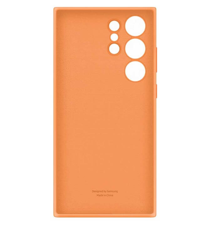 Оригинален Силиконов Калъф за Samsung S23 Ultra, Silicone Cover Case EF-PS918TOEGWW, Оранжев (3)