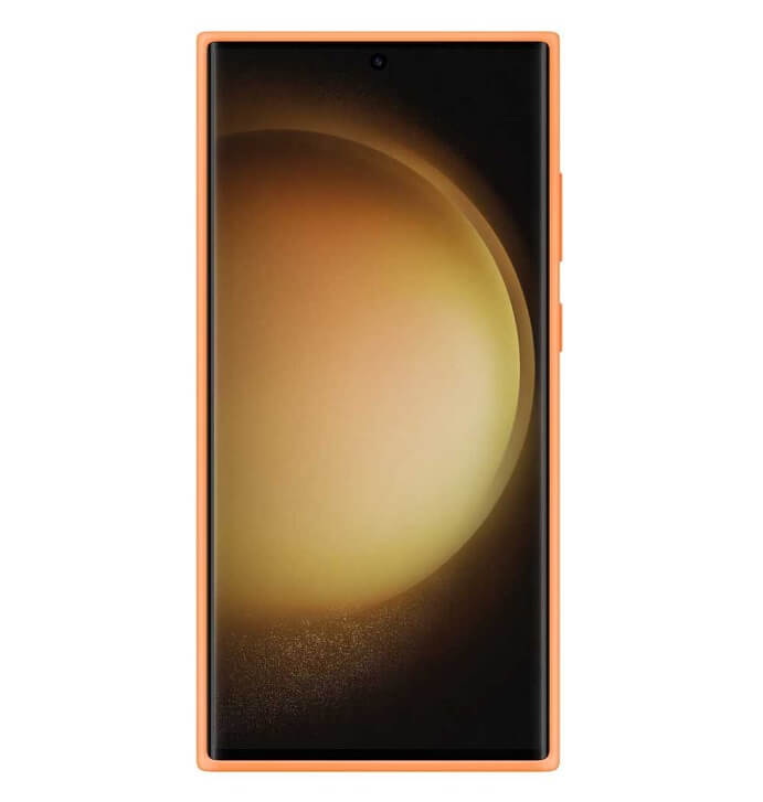 Оригинален Силиконов Калъф за Samsung S23 Ultra, Silicone Cover Case EF-PS918TOEGWW, Оранжев (5)