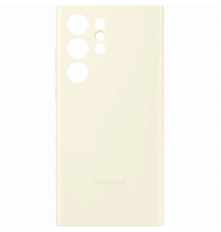 Оригинален Силиконов Калъф за Samsung S23 Ultra, Silicone Cover Case EF-PS918TUEGWW, Бежов (4)
