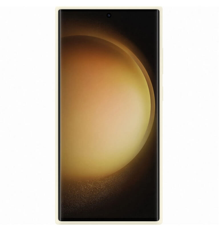 Оригинален Силиконов Калъф за Samsung S23 Ultra, Silicone Cover Case EF-PS918TUEGWW, Бежов (3)