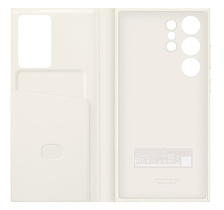 Оригинален Активен Калъф за Samsung S23 Ultra S-View Wallet Book Case EF-ZS918CUEGWW, Бежов (3)