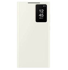 Оригинален Активен Калъф за Samsung S23 Ultra S-View Wallet Book Case EF-ZS918CUEGWW, Бежов