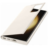 Оригинален Активен Калъф за Samsung S23 Ultra S-View Wallet Book Case EF-ZS918CUEGWW, Бежов (2)