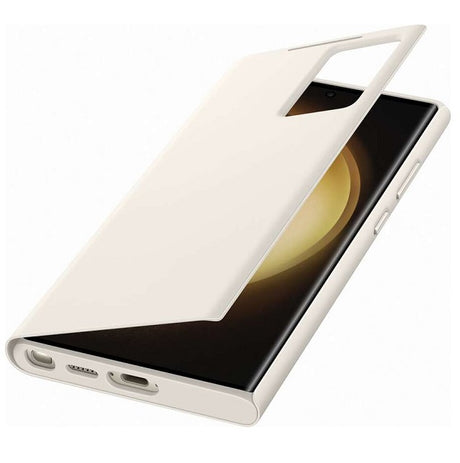 Оригинален Активен Калъф за Samsung S23 Ultra S-View Wallet Book Case EF-ZS918CUEGWW, Бежов (2)