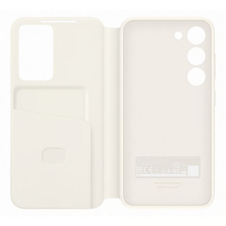 Оригинален Активен Калъф за Samsung S23 Plus S-View Wallet Book Case EF-ZS916CUEGWW, Бежов (5)