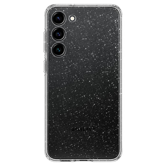 Блестящ Калъф за Samsung S23 Plus, Spigen Liquid Crystal Glitter Quartz Case, Прозрачен (2)