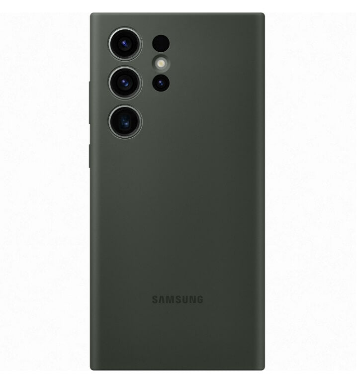Оригинален Силиконов Калъф за Samsung S23 Ultra, Silicone Cover Case EF-PS918TGEGWW, Зелен