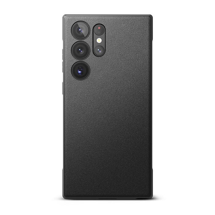 Противоударен Силиконов Калъф за Samsung S23 Ultra, Ringke Onyx Case, Черен (3)