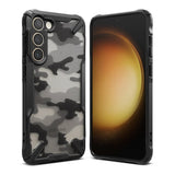 Противоударен Хибриден Калъф за Samsung S23 Plus, Ringke Fusion X Camouflage Case, Черен (2)