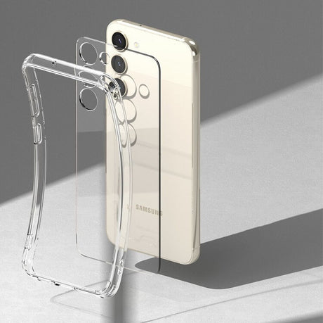 Противоударен Хибриден Калъф за Samsung S23 Plus, Ringke Fusion Case, Прозрачен (5)
