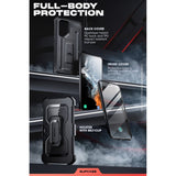 Противоударен Калъф 3в1 за Samsung S23 Ultra, Supcase Unicorn Beetle Pro Set, Черен (6)