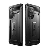 Противоударен Калъф 3в1 за Samsung S23 Ultra, Supcase Unicorn Beetle Pro Set, Черен (3)