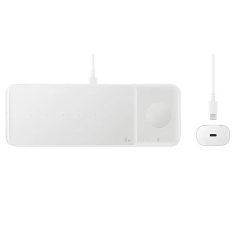 Безжично Зарядно за Samsung Wireless Charger Trio Pad EP-P6300TBE 10W, Бял (2)