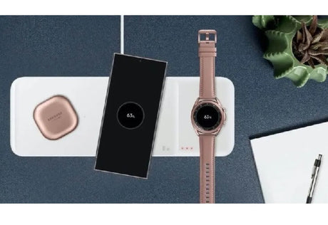Безжично Зарядно за Samsung Wireless Charger Trio Pad EP-P6300TBE 10W, Бял (5)