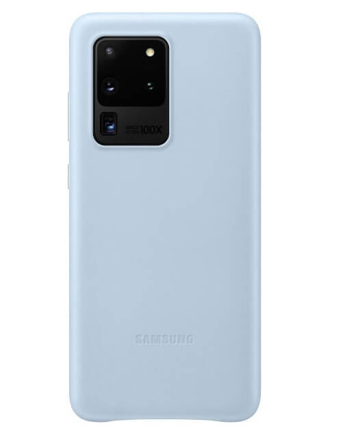 Оригинален Кожен Калъф за Samsung S20 Ultra, Leather Cover Case EF-VG988LLEGEU, Син