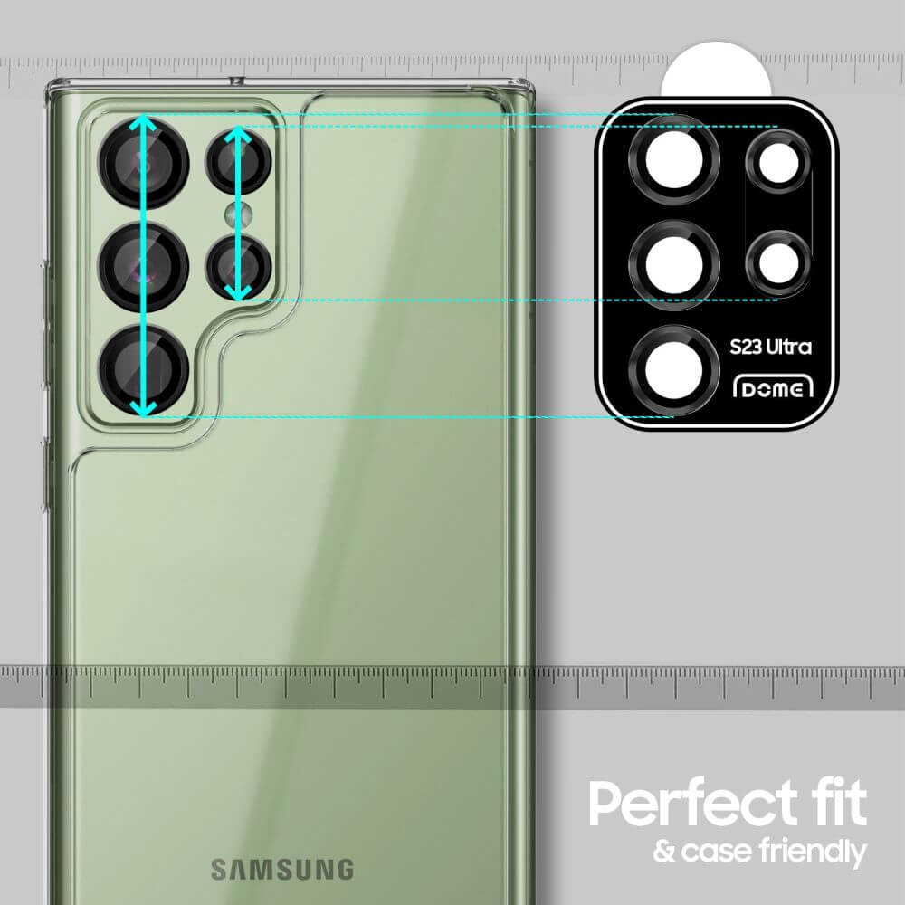 Протектор за Камерата на Samsung S23 Ultra, WhiteStone EZ Cam Glass, Прозрачен (3)