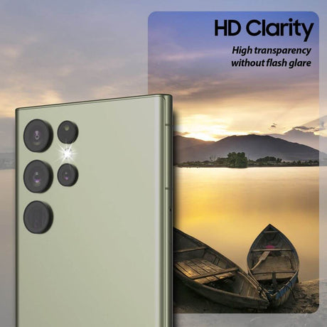 Протектор за Камерата на Samsung S23 Ultra, WhiteStone EZ Cam Glass, Прозрачен (2)