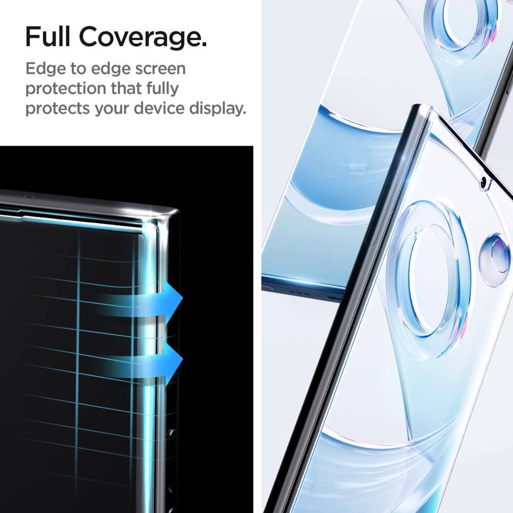 Стъклен Протектор за Samsung S23 Ultra, Spigen UV Glas. tr Platinium, Прозрачен (7)