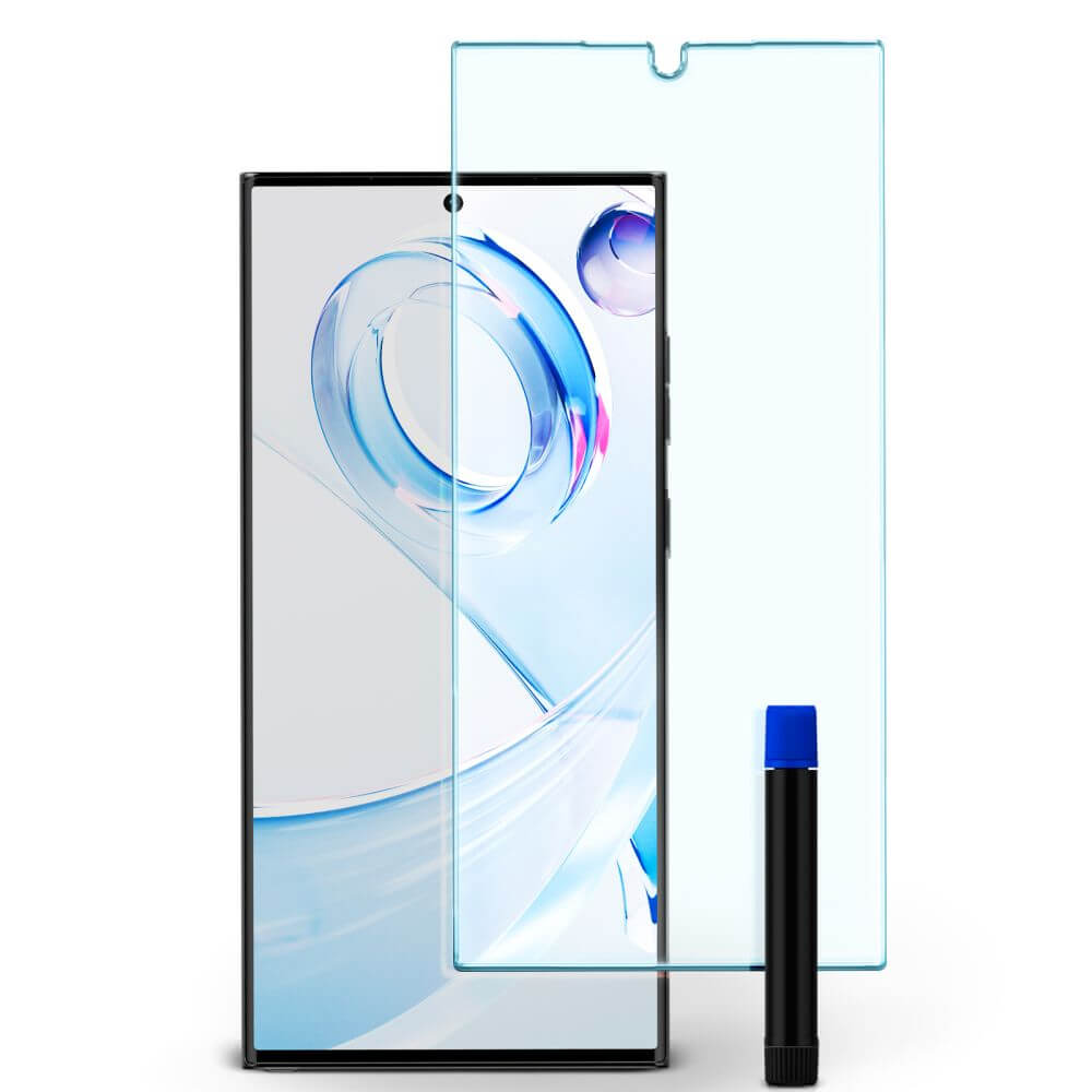 Стъклен Протектор за Samsung S23 Ultra, Spigen UV Glas. tr Platinium, Прозрачен (2)