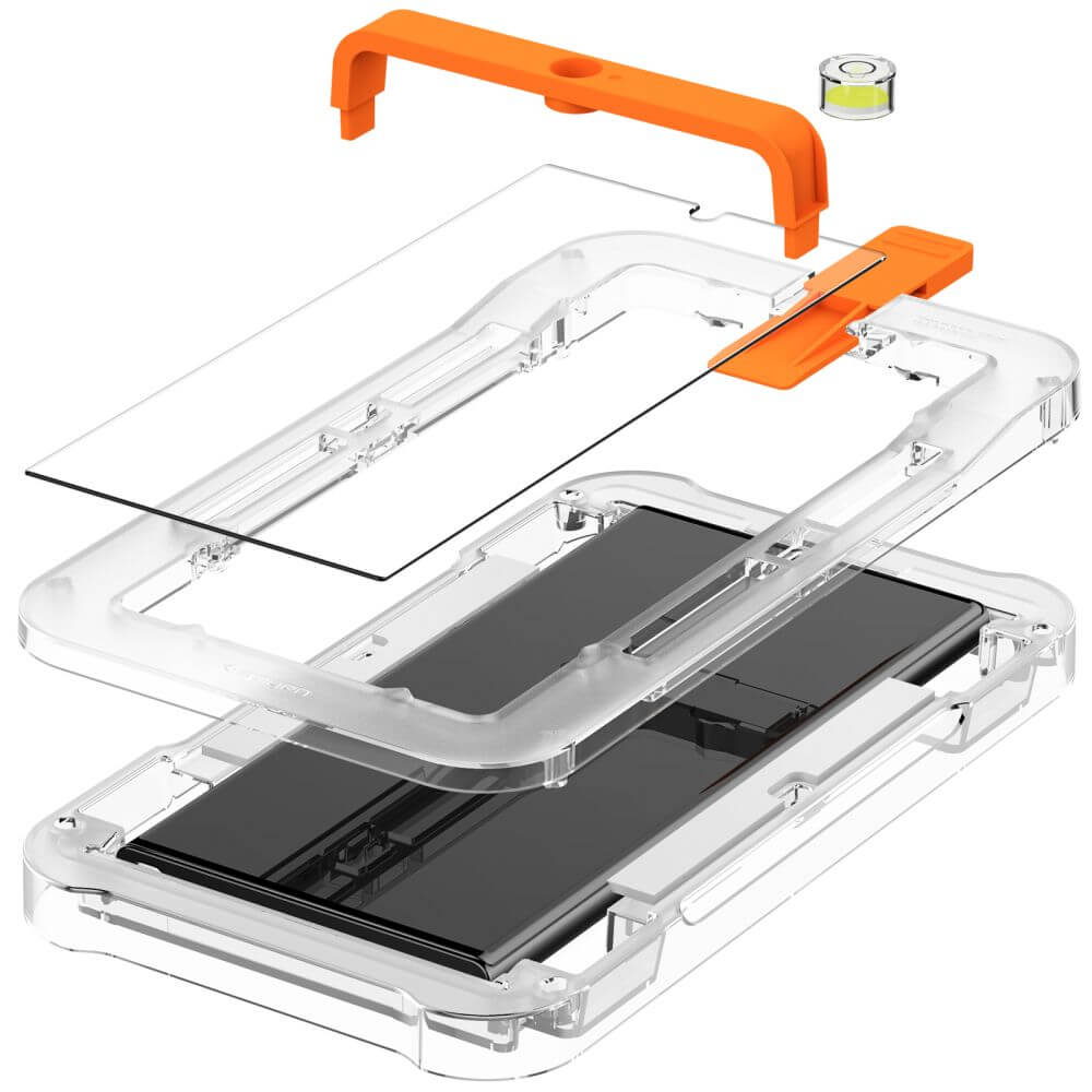 Стъклен Протектор за Samsung S23 Ultra, Spigen UV Glas. tr Platinium, Прозрачен (4)