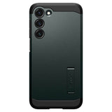 Противоударен Хибриден Калъф за Samsung S23, Spigen Tough Armor Case, Зелен (3)