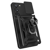 Калъф с Предпазител за Камера и Стойка за Samsung A54, Tech-Protect Kickstand Pro Case, Черен (6)
