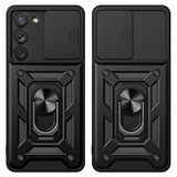 Калъф с Предпазител за Камера и Стойка за Samsung A54, Tech-Protect Kickstand Pro Case, Черен (7)